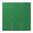 JUNG - Wippe 3fach, Thermoplast lackiert, Serie LS, vert foncé