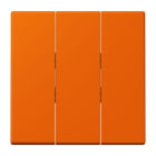JUNG - Wippe 3fach, Thermoplast lackiert, Serie LS, orange