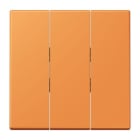 JUNG - Wippe 3fach, Thermoplast lackiert, Serie LS, orange clair
