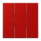 JUNG - Wippe 3fach, Thermoplast lackiert, Serie LS, rouge vermillon 31
