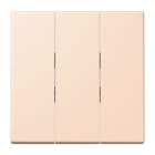 JUNG - Wippe 3fach, Thermoplast lackiert, Serie LS, rose pâle