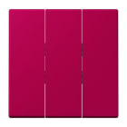 JUNG - Wippe 3fach, Thermoplast lackiert, Serie LS, rouge rubia