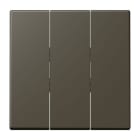 JUNG - Wippe 3fach, Thermoplast lackiert, Serie LS, ombre naturelle 31