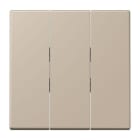 JUNG - Wippe 3fach, Thermoplast lackiert, Serie LS, ombre naturelle claire