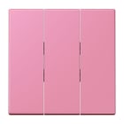 JUNG - Wippe 3fach, Thermoplast lackiert, Serie LS, rose vif