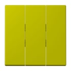 JUNG - Wippe 3fach, Thermoplast lackiert, Serie LS, vert olive vif
