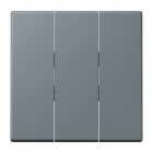 JUNG - Wippe 3fach, Thermoplast lackiert, Serie LS, gris 59