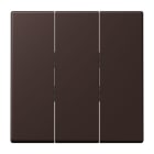JUNG - Wippe 3fach, Thermoplast lackiert, Serie LS, terre d’ombre brûlée 59