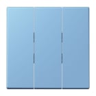 JUNG - Wippe 3fach, Thermoplast lackiert, Serie LS, bleu céruléen 59