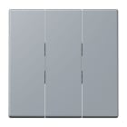 JUNG - Wippe 3fach, Thermoplast lackiert, Serie LS, gris clair 59