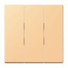 JUNG - Wippe 3fach, Thermoplast lackiert, Serie LS, terre sienne claire 59