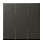 JUNG - Wippe 3fach, Thermoplast lackiert, Serie LS, ombre naturelle 59