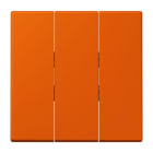 JUNG - Wippe 3fach, Thermoplast lackiert, Serie LS, orange vif