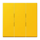JUNG - Wippe 3fach, Thermoplast lackiert, Serie LS, le jaune vif