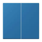 JUNG - Wippe 2fach, Serie LS, bleu céruléen 31