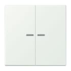JUNG - Wippe 2fach mit Lichtleiter, Serie LS, outremer gris
