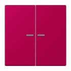 JUNG - Wippe 2fach mit Lichtleiter, Serie LS, rouge rubia