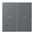 JUNG - Wippe 2fach, mit Pfeilsymbolen, Serie LS, gris foncé 31