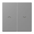JUNG - Wippe 2fach, mit Pfeilsymbolen, Serie LS, gris 31