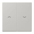 JUNG - Wippe 2fach, mit Pfeilsymbolen, Serie LS, gris clair 31