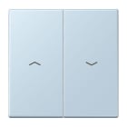 JUNG - Wippe 2fach, mit Pfeilsymbolen, Serie LS, outremerclair