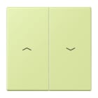 JUNG - Wippe 2fach, mit Pfeilsymbolen, Serie LS, vert jaune clair