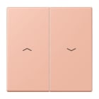 JUNG - Wippe 2fach, mit Pfeilsymbolen, Serie LS, rose clair