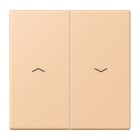 JUNG - Wippe 2fach, mit Pfeilsymbolen, Serie LS, terre sienne claire 31