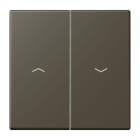 JUNG - Wippe 2fach, mit Pfeilsymbolen, Serie LS, ombre naturelle 31