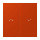 JUNG - Wippe 2fach, mit Pfeilsymbolen, Serie LS, rouge vermillon 59