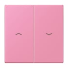 JUNG - Wippe 2fach, mit Pfeilsymbolen, Serie LS, rose vif