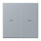 JUNG - Wippe 2fach, mit Pfeilsymbolen, Serie LS, gris clair 59