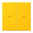 JUNG - Wippe 2fach, mit Pfeilsymbolen, Serie LS, le jaune vif