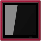 JUNG - KNX Raumcontroller LS TOUCH, NaV, rouge carmin