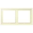 JUNG - Rahmen, 2-fach, LS ZERO, blanc