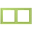 JUNG - Rahmen, 2-fach, LS ZERO, vert clair