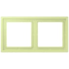 JUNG - Rahmen, 2-fach, LS ZERO, vert jaune clair