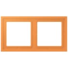 JUNG - Rahmen, 2-fach, LS ZERO, orange clair