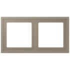JUNG - Rahmen, 2-fach, LS ZERO, ombre naturelle moyenne