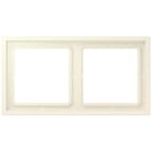 JUNG - Rahmen, 2-fach, LS ZERO, blanc ivoire