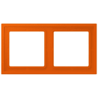 JUNG - Rahmen, 2-fach, LS ZERO, orange vif