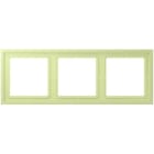 JUNG - Rahmen, 3-fach, LS ZERO, vert jaune clair
