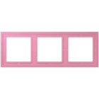 JUNG - Rahmen, 3-fach, LS ZERO, rose vif