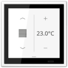 JUNG - KNX Raumcontroller LS TOUCH, Serie LS, alpinweiß