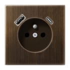 JUNG - Steckdose, franz./belgisches System 16 A 250 V ~, USB 1 x Typ A + 1 x Typ CSAFETY+