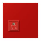 JUNG - Notrufsystem Ruftaster, Serie LS, rouge vermillon 31