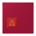 JUNG - Notrufsystem Ruftaster, Serie LS, rouge carmin