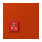 JUNG - Notrufsystem Ruftaster, Serie LS, rouge vermillon 59