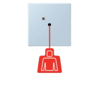 JUNG - Notrufsystem Zugtaster, Serie LS, outremerclair