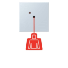 JUNG - Notrufsystem Zugtaster, Serie LS, outremer pale